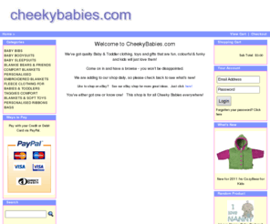 cheekybabies.com: CheekyBabies for Quality Personalised Clothes and Gifts for Baby & Toddler.
CheekyBabies for Quality Personalised Clothes and Gifts for Baby & Toddler.