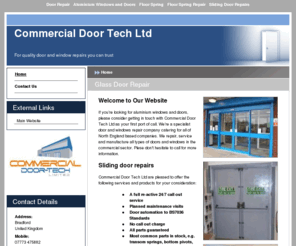 door-repair.net: Aluminium Windows and Doors : Commercial Door Tech Ltd
Try us for door repairs or aluminium windows and doors