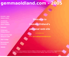 gemmaoldland.com: Gemma Oldland - Home Page
This is the personal website of Gemma Oldland