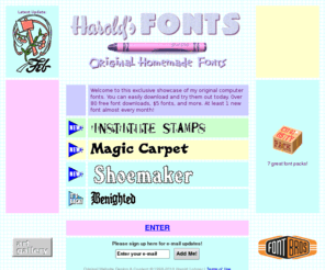 haroldsfonts.com: Welcome to Harold's Fonts
Free Computer Fonts for Mac and Windows