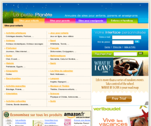 lapetiteplanete.com: Sites pour enfants - La Petite Planète
Annuaire de sites pour les enfants, parents, enseignants et sur enfance et handicap. Interface simplifiée pour les enfants.