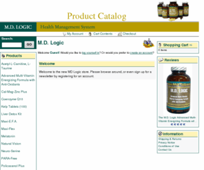 md-logic.net: M.D. Logic
MD Logis is about dedication, integrity and commitment to integrate alternative health products to improve the wellness and quality of your life. Our goal is to research, develop and produce quality and effective nutritional supplements.