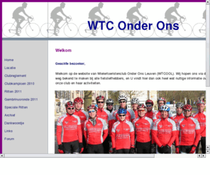 wtcool.net: WTC Onder Ons - Home
Informatie over WielerToeristenClub Onder Ons Leuven