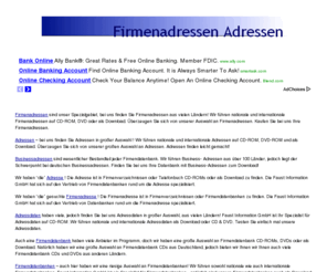 adressdatenbanken.info: Firmenadressen Adressen
Adressen und Firmenadressen