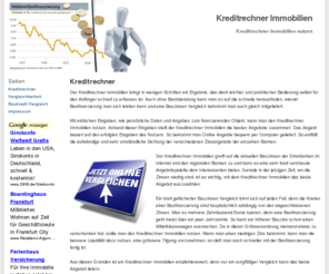 kreditrechnerimmobilien.org: Kreditrechner Immobilien
Mit einem Kreditrechner Immobilien bekommen Sie einen sorgfältigen und umfassenden Baukredit Vergleich.