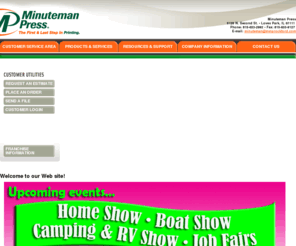 mmprockford.com: Minuteman Press - Printing - Copying - Loves Park, IL, 61111
To place an order or get help with a new project, enter our online Customer Service Center. To download print drivers and other software, search our Resources & Support area. To learn more about us, browse through our Company Information section.