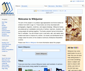 wikijunior.com: Wikijunior - Wikibooks, open books for an open world
