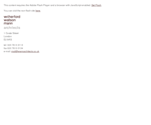 wwmarchitects.co.uk: WWM Architects
 : : : witherford watson mann architects : : : 