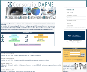 consorziodafne.com: Consorzio DAFNE
Sito web del consorzio Dafne tra grossisti, distributori intermedi del farmaco e aziende farmaceutiche.