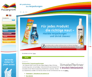 folienprint.info: Verpackungen flexible, Shrink sleeves, Schrumpffolien, Verbundfolien, Flexodruck, Standbodenbeutel, Berlin
Hochwertigen Flexodruck mit Schwerpunkt bei kleinen und mittleren Auflagen. Verpackungen flexible, Shrink sleeves, Schrumpffolien, Verbundfolien, Flexodruck, Kaschierung kunststoffverbunden, Standbodenbeutel, Deckelfolien, Kaltsiegel, Verpackungsfolien, Barrierefolien, Kaschieren, Banderolen, Spezialfolien, Mehrproduktpackung, Promotionpackung, papierverbunden, Folienbedruckung