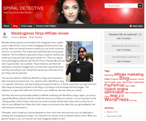 spiraldetective.com: SPIRAL DETECTIVE
Searching Out the Best Niches