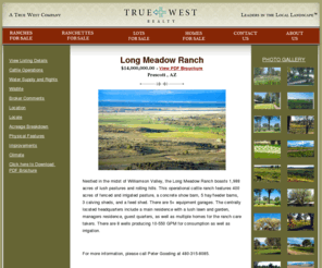 thelongmeadowranch.com: Welcome to True West Realty
Real Estate Website