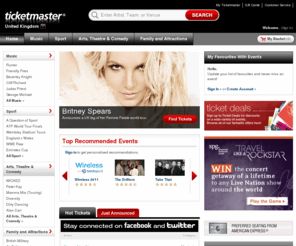 ticketmaster.co.uk: Tickets for concerts, theatre, football, family days out. Official Ticketmaster Site
Ticketmaster: All your entertainment needs under one virtual roof with tickets for theatre, concerts, sport, family events, clubs and more.