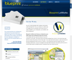 blueprintlotworks.com: Blueprint // LotWorks
Blueprint LotWorks - the web-based management tool for land developers.