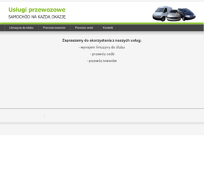 uslugiprzewozowe.com: Welcome to the Frontpage
Joomla! - dynamiczny system portalowy i system zarządzania treścią