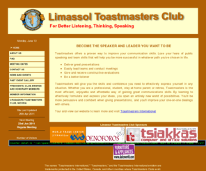 limassoltoastmasters.com: Limassol Toastmasters - Home Page
Limassol Toastmasters Web Site