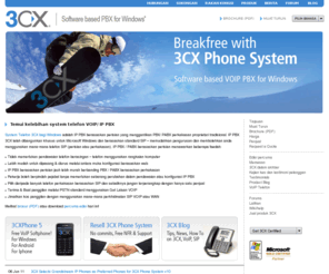 3cx.com.my: IP PBX - Temui kelebihan system telefon VOIP
System Telefon 3CX VOIP bagi Windows – menyediakan SIP yang mudah digunakan, pasang dan main - IP PBX. Muat turun edisi PERCUMA hari ini dan bebaskan diri daripada sistem telefon proprietari anda!