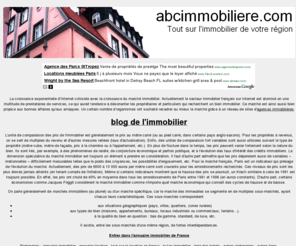 abcimmobiliere.com: blog et guide de l'immobilier en france et en europe
L'annuaire abcimmobiliere.com pour des professionnels et particuliers: agences immobilieres classées par régions de France, annonces, assurance, droit immobilier etc. 