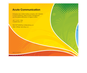 acutecommunication.com: Acute Communication :: One Stop Communication
Publishing and design based communication services