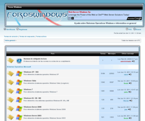 foroswindows.com: Página principal
Foros Windows : Ayuda sobre Sistemas Operativos Windows e informática en general