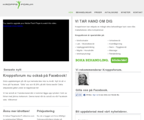 kroppsforum.com: Vi tar hand om dig. | Kroppsforum
Välkommen till Kroppsforum, västra Sveriges största behandlingscenter! Vi kan erbjuda en mängd olika behandlingar tack vare våra unika kompetenser.