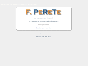 perete.com: Foros F. Perete
MOD para phpBB, mxBB, eGroupWare, Script php y Java