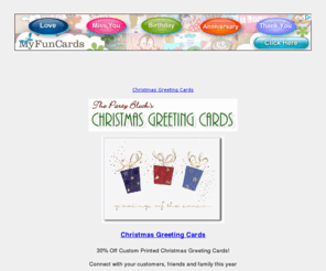 christmasgreetingcard.net: Christmas Greeting Cards, Holiday Cards, Personalized, Printed Business Greetings
Christmas Greeting Cards - personalized for business, corporate or personal use order online.