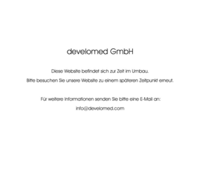 develomed.com: :::develomed GmbH :::
develomed GmbH