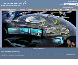 lmstasys.com: Lockheed Martin UK - Integrated Systems and Solutions
Technology consultancy to military and civilian clients in the fields of command and control, communications, information security and aeronautical navigation applications
