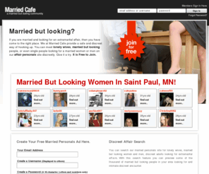 marriedcafe.com: Married but looking, lonely wives, married personals and married dating on Married Cafe -- Marriedcafe.com
Married dating - married but looking, married personals, lonely wives, married women looking for married men