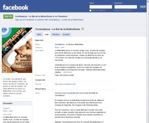 contradanza.org: Incompatible Browser | Facebook
 Facebook is a social utility that connects people with friends and others who work, study and live around them. People use Facebook to keep up with friends, upload an unlimited number of photos, post links and videos, and learn more about the people they meet.