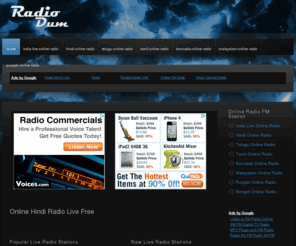 radiodum.com: Online Hindi Radio Live Free
Free Live Hindi Radio Online