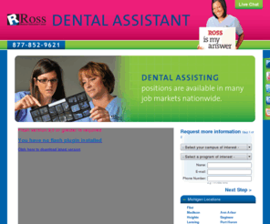 dental-assistant-videos.com: Dental Assistant classes at the Ross Medical Education Center
With the Ross Medical Education Center, you can learn to become a dental assistant with a targeted and quick set of dental assistant classes.