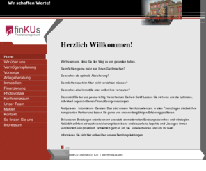 finkus.info: Wir schaffen Werte! - Home
Finanzdienstleistungen - Wir schaffen Werte!