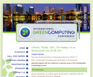 igcce.org: The Second International Green Computing Conference (IGCC'11): Sustainable Computing and Computing for Sustainability
Sustainable Computing and Computing for Sustainability,
The Second International Green Computing Conference, Technically Co-Sponsored by IEEE Computer Society, addresses key issues and topics related to energy efficiency in computing and promoting environmentally friendly computer technologies and systems. The conference aims to provide a forum to a wide audience for discussing, sharing and investigating the state-of-the-art for all aspects of green computing, which include energy-efficient use of computers, design of algorithms and systems for environmentally-friendly computer technologies, and wide range of related topics. The conference will publish papers pertaining to hardware and software systems, algorithms, applications as well as power, energy and temperature related research areas of current importance to researchers, engineers and practitioners. The conference will hold forums and workshops on hot topics related to how the carbon footprint of computing can be reduced and how computers can contribute to the environment and overall well being of the planet.