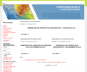 plataformablanca.org: Plataforma Blanca de afectados de Afinsa
Joomla - sistema de gerencia de portales dinámicos y sistema de gestión de contenidos