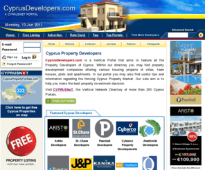 touristvilla.com: Cyprus Property Developers
Cyprus Property For Sale by Cyprus Developers. Use Cyprus Property Developers to find Villas, Houses, Apartments, flats, land, commercial property and offices to Buy or Rent