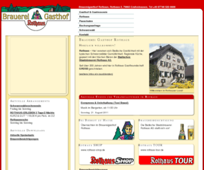 brauereigasthof-rothaus.com: Brauereigasthof Rothaus  · Startseite
