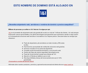 codigos-descuento.biz: Alojamiento Web 1&1
 Alojamiento Web con 1&1. El resumen informativo sobre las características más importantes de las atractivas ofertas de alojamiento de 1&1.