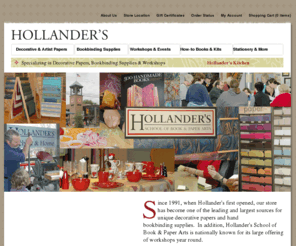 hollanders.com: Hollanderâs Decorative Paper and Bookbinding Supplies
