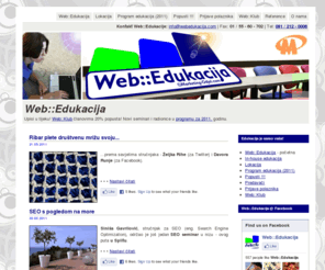 webedukacija.com: Web::Edukacija
Web::Edukacija © Marketing-Odjel.com - Ne poslujte naglavačke! Educirajte se za poslove vezane uz Internet.