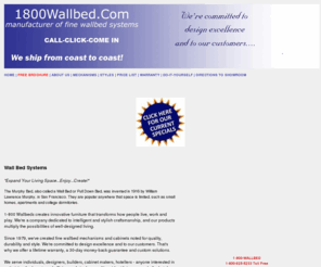 1-800wallbed.com: Domain Names, Web Hosting and Online Marketing Services | Network Solutions
Find domain names, web hosting and online marketing for your website -- all in one place. Network Solutions helps businesses get online and grow online with domain name registration, web hosting and innovative online marketing services.