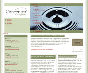 concentro.de: Startseite | Concentro Management AG
