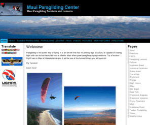mauiparaglidingcenter.com: Maui Paragliding Center
Maui Paragliding Tandems and Lessons