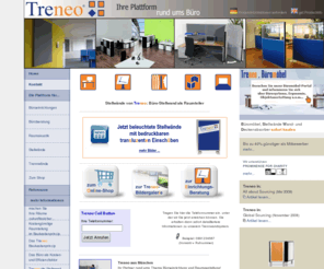treneo.net: Büro- Stellwand / Stellwände / Trennwand: Büroeinrichtung & Raumgestaltung aus München
Büro Raumteilung und Büroeinrichtung mit Trennwänden