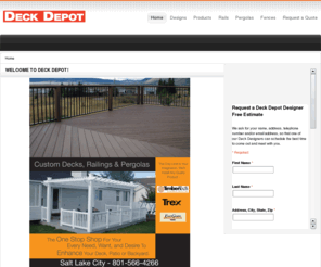 deckdepot.biz: Your Custom....
Serving Utah for over ten tears, Deck Depot, Partnered with Vinyl Fence Connection, your Fence and Decking Solution