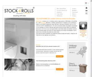 stock4rolls.nl: Stock4Rolls - Stacking with style
Stock4Rolls® is een innovatieve inbouwdispenser voor reserve toiletrollen. De inbouwdispenser wordt  ingebouwd in onbenutte holle ruimten in het toilet of in de badkamer.