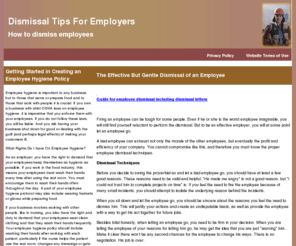 dismissaltipsforemployers.com: Dismissal Tips For Employers
More employee dismissal help for employers