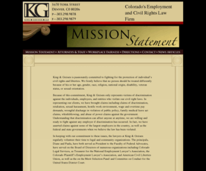 kinggreisen.com: King & Greisen - Colorado's Employment and Civil Rights Law Firm
