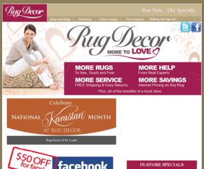 rug-decor-st-louis.com: Area Rugs St Louis - St. Louis Showroom - St. Louis Area Rugs - Rugs- St. Louis Rugs
Area Rugs St Louis - Area Rugs Saint Louis - We feature thousands of areas rugs in the biggest Rug Decor showroom in the country.